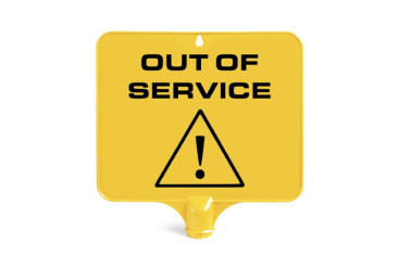 Табличка TTS Не работает (36см, квадратная, немецк. яз)