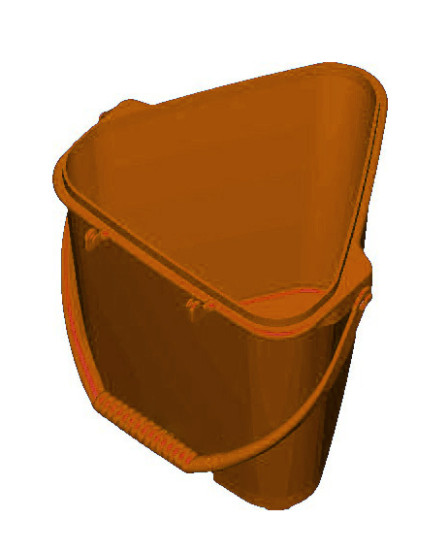 Ведро пищевое Schavon (20л, коричневый) (74308)