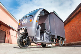 Трицикл электрический Rutrike КАРГО 1800 60V1000W (темно-синий)