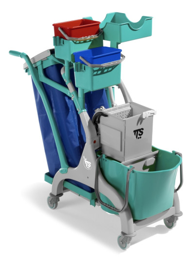 Тележка TTS Nick Star 113 (28л, держ. мешка, корзина, отжим O-Key, серый)