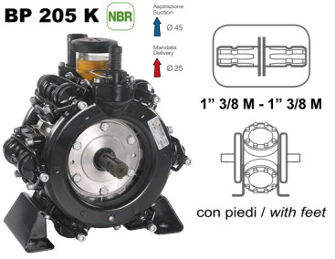 Мембранный насос Comet BP205 (20 бар, 193 л/мин, ВОМ 1"3/8)