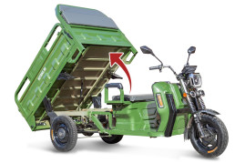Трицикл электрический Rutrike Маяк 1600 60V/1000W (синий)