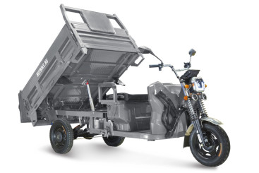 Трицикл электрический Rutrike D5 1700 60V/1200W (серый)