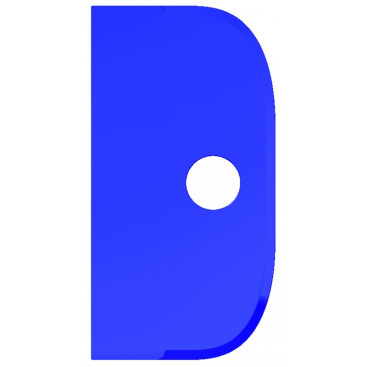 Скребок ручной Haug Bursten (230мм, без ручки, синий)