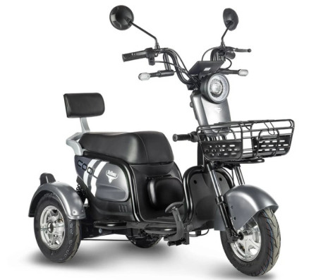 Трицикл электрический Rutrike Шкипер (серый)