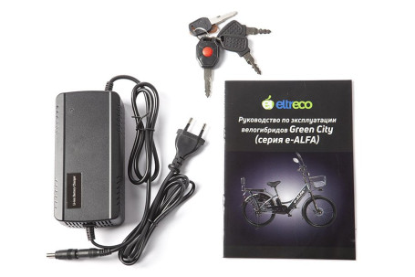 Электровелосипед GREEN CITY e-ALFA new (серебристый)