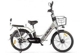 Электровелосипед GREEN CITY e-ALFA new (серебристый)