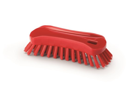 Щетка-скраб IGEAX ручная (180мм, стандарт, красный)