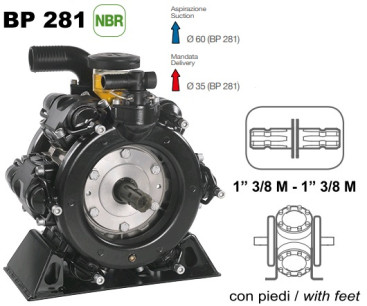Мембранный насос Comet BP281 (20 бар, 248 л/мин, ВОМ 1"3/8)