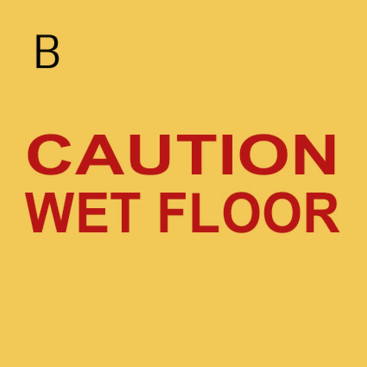 Указатель TTS "Осторожно мокрый пол" (полипроп, 2хсторонний, украинск и англ)