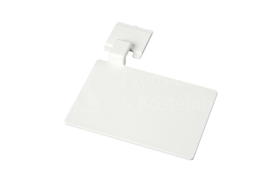 Значок маркировочный для алюминиевого рельса FBK (110х75 мм, белый)