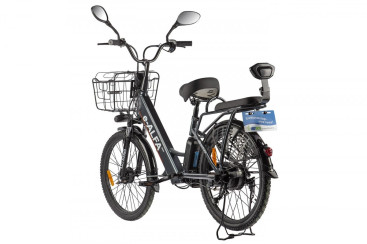 Электровелосипед GREEN CITY e-ALFA new (темно-серый)