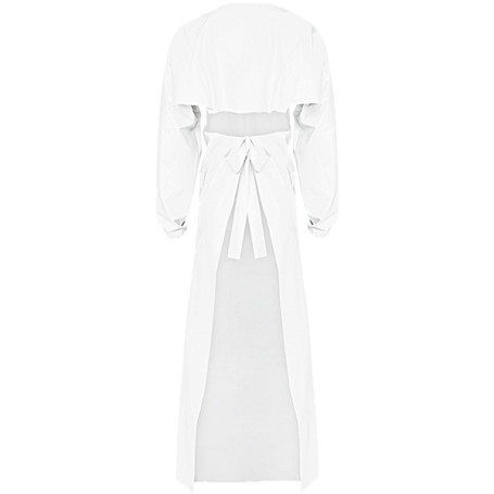 Фартук с рукавами Reiko aproLin eco+ (белый, Дл-135см)