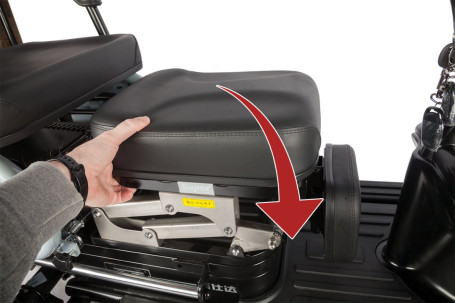 Трицикл электрический Wanshida UN MOTO (60V, 650W, черно-синий) (0000285-3103)