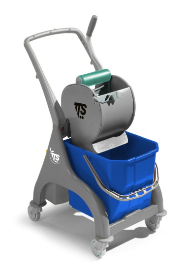 Тележка TTS Nick (28л, отжим Dry, U ручка, серый)