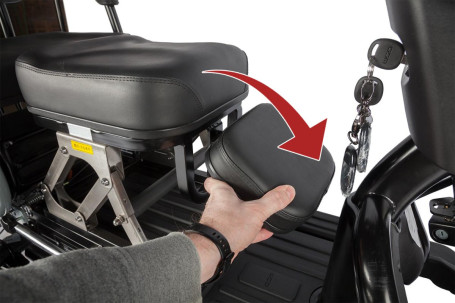 Трицикл электрический Wanshida UN MOTO (60V, 650W, черно-красный) (0000285-3104)