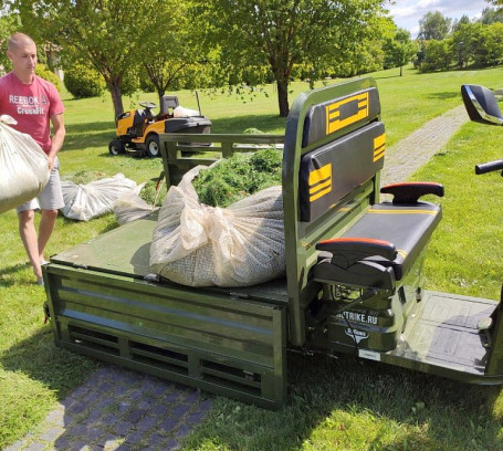 Трицикл электрический Rutrike Антей-У 1500 60V1000W (темно-синий матовый)