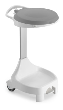 Держатель мешка TTS Smile E-70 (120л, педаль, ножки, колеса, серая крышка)