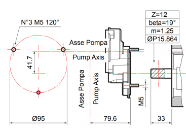 Мембранный насос Comet MC 20/20 (20 бар, 18.5 л/мин)