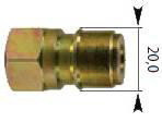 Ниппель ST-45 (3/8"г, 250бар, оцинк, DN10) R+M