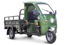 Трицикл электрический Rutrike D4 КАБИНА 1800 (зеленый)
