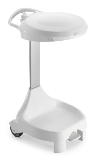 Держатель мешка TTS Smile W-70 (120л, педаль, ножки, колеса, белая крышка)