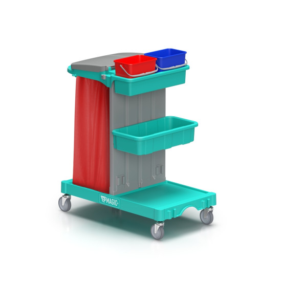 Тележка TTS Magic Line 110B (2х4л, корзины, держ. мешка 120л)
