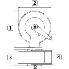 Барабан инерционный R+M (300бар, до 21м, нерж/пластик)