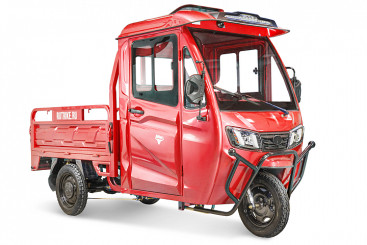 Трицикл электрический Rutrike КАРГО Кабина 1500 60V1000W (красный)