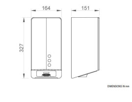 Сушилка для рук Nofer FUGA EVO 800 W (с UVC лампой, матовая)