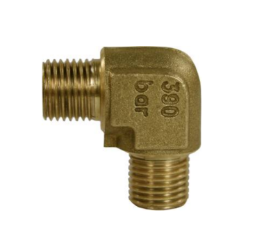 Переходник угловой 3/8ш-3/8ш (350бар, латунь) TOR