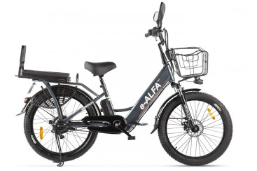 Электровелосипед GREEN CITY e-ALFA Fat (темно-серый)