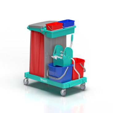 Тележка TTS Magic Line 120B (2х15л, 2х4л, отжим TEC, держ. мешка 120л)