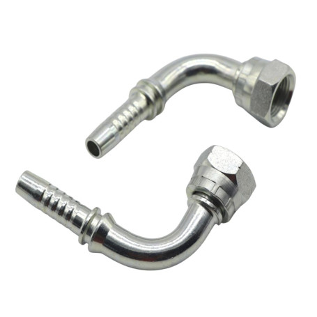 Фитинг высокого давления BSP (DN06, 1/2г, 90гр, оцинк) Robin