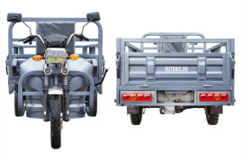Трицикл электрический Rutrike Титан NEXT 2000 60V1500W (серый)