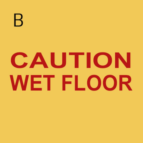 Указатель TTS "Осторожно мокрый пол" (полипроп, 2хсторонний, польск)
