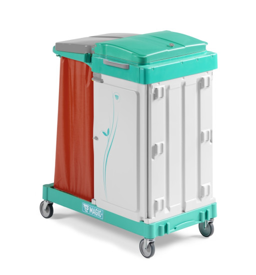 Тележка TTS Magic Line 470S (2 закр. выдвиж. ящика, держ. мешка 120л)