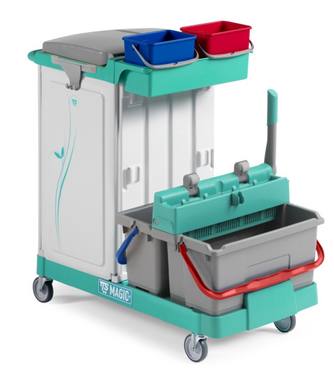 Тележка TTS Magic Line 120P7 (25л, 17л, 2х4л, отжим, держ. мешка 150л)