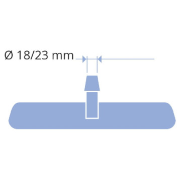 Рамка со спонжем TTS BLIK (60см, полипропилен, серо-зеленый)