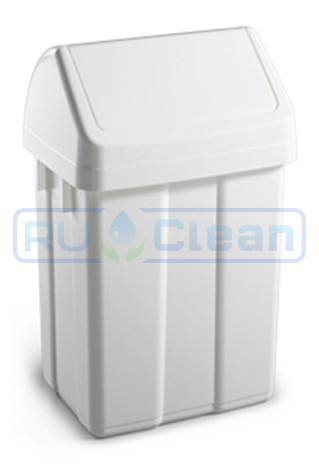 Ведро TTS MAX (12л, крышка маятниковая, белый)