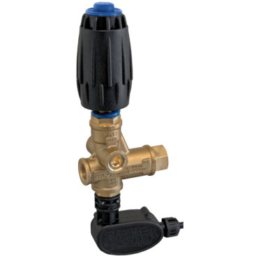 Регулятор давления Mecline VRT3 (250бар, 40л/мин, 3/8"г-3/8"г, 2x3/8"г, By-pass 3/8"г, микро)