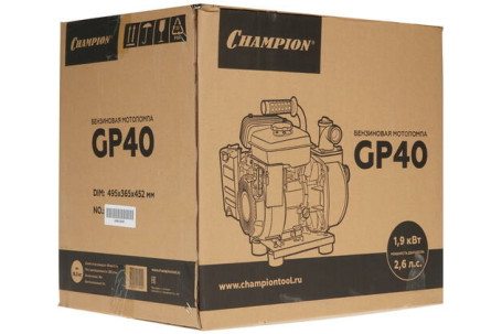 Мотопомпа бензиновая CHAMPION GP40