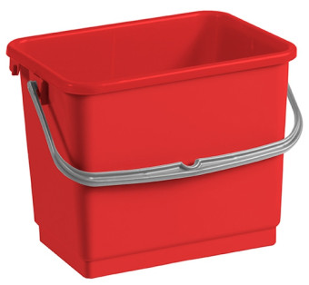Ведро TTS (4л, полипропилен, с перекидной ручкой, красный)