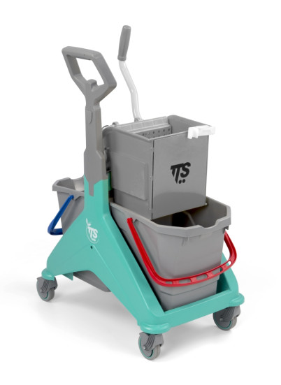 Тележка TTS NICKITA (2х15л, отжим O-KEY, зеленый)