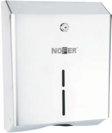 Диспенсер для бумажных полотенец Nofer 04010.W (белый)