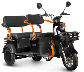 Трицикл электрический Rutrike Gelbert Beta (48/60V, 800W, черный)