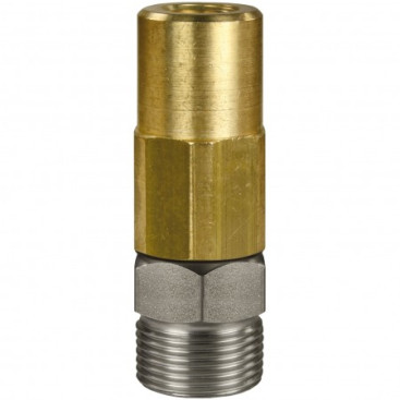 Переходник М22х1.5ш-1/4"г (350бар, нерж/лат, вращ, тип ST-301) R+M