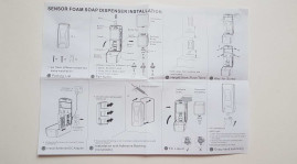 Диспенсер для антисептика HOR PW-2252 (сенсорный, пласт, UV)