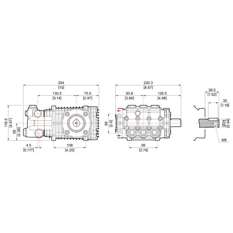 Насос высокого давления Comet FW2 5530S (1450 об/мин) (6410050000)