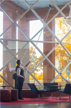 Ручка телескопическая Vikan (d29мм, 1490-4000мм, серый)